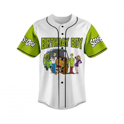 Custom scooby doo birthday boy baseball jersey 2