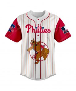 Custom scooby doo philadelphia phillies baseball jersey 2 - Copy
