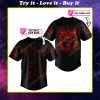 Custom skull with fire death punch all over print baseball jersey