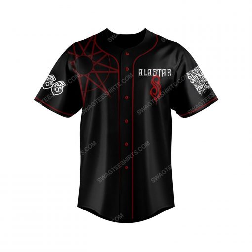 Custom slipknot all hope is gone all over print baseball jersey 2 - Copy