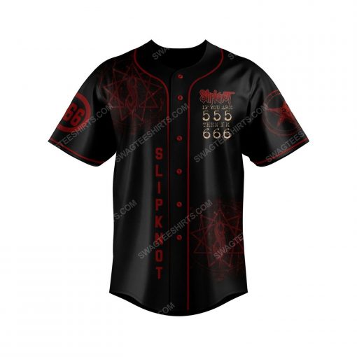 Custom slipknot rock band all over print baseball jersey 2 - Copy