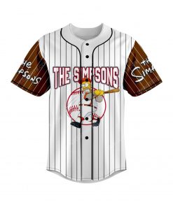 Custom the simpsons tv show all over print baseball jersey 2 - Copy