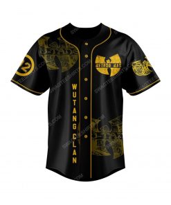 Custom wu tang clan rock band all over print baseball jersey 2 - Copy