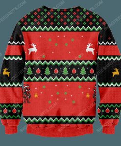 Deadpool the other jolly guy in a red suit ugly christmas sweater 4
