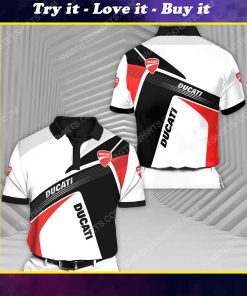 Ducati motor holding racing all over print polo shirt