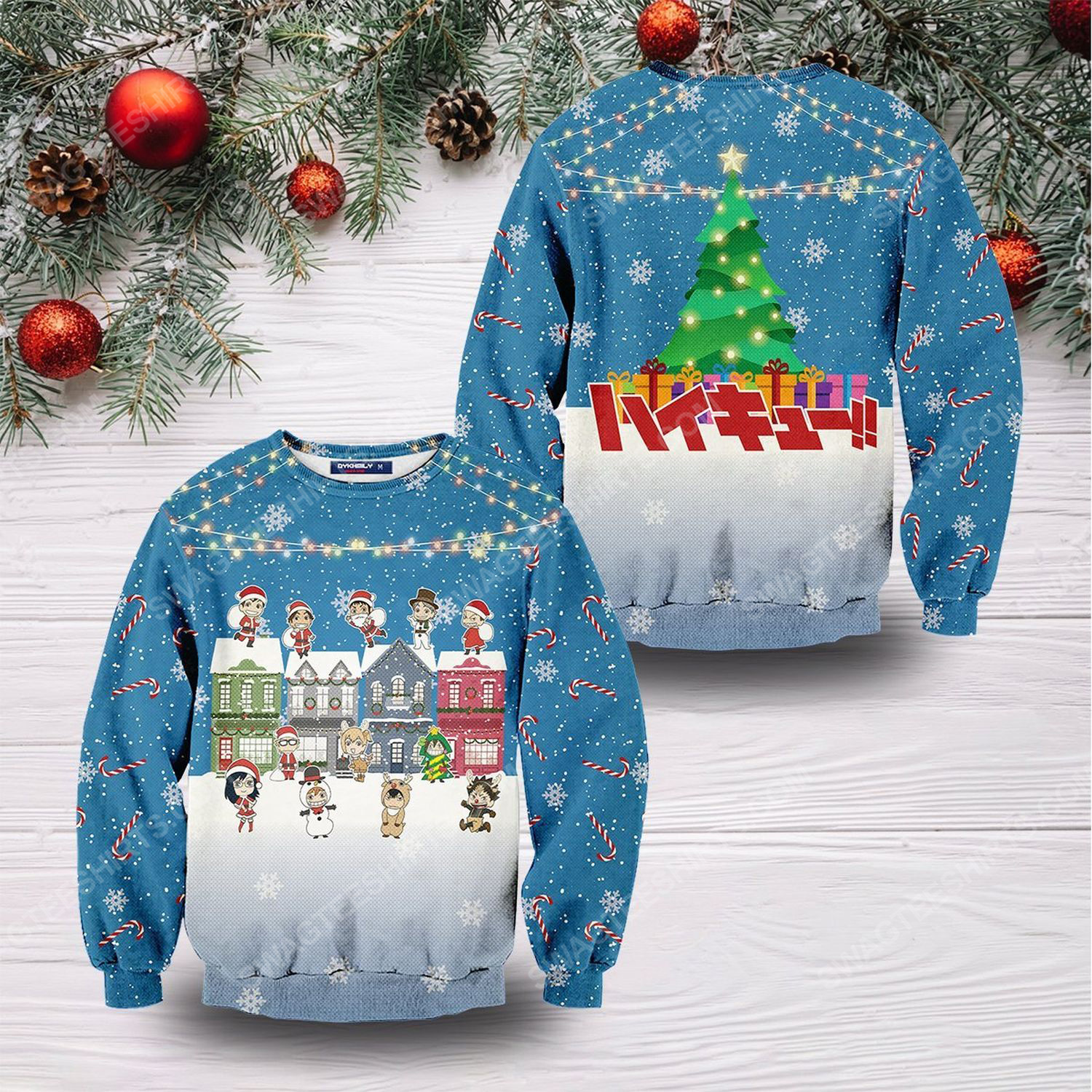 Fly high christmas full print ugly christmas sweater 2