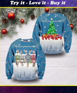 Fly high christmas full print ugly christmas sweater