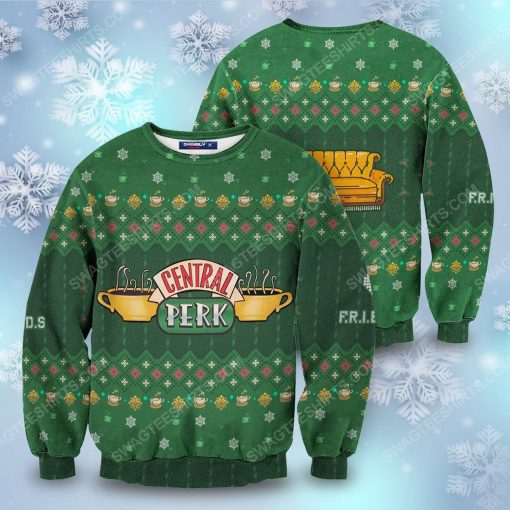 Friends central perk full print ugly christmas sweater 5