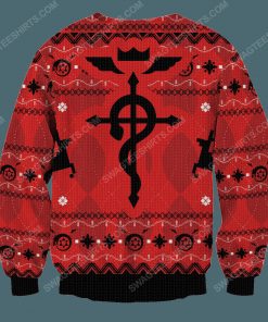 Fullmetal alchemist for christmas time full print ugly christmas sweater 4
