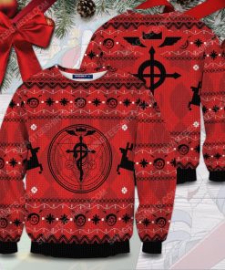 Fullmetal alchemist for christmas time full print ugly christmas sweater 5