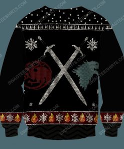 GOT let it snow jon snow for christmas time full print ugly christmas sweater 4