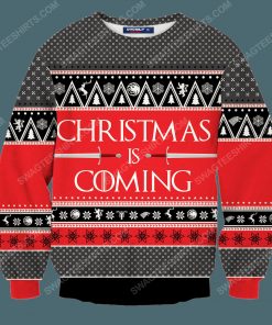 Game of thrones christmas is coming ugly christmas sweater 3