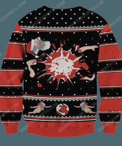 Happy human holiday rick and morty full print ugly christmas sweater 4