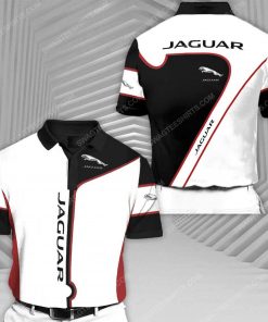 Jaguar sports car racing all over print polo shirt 1