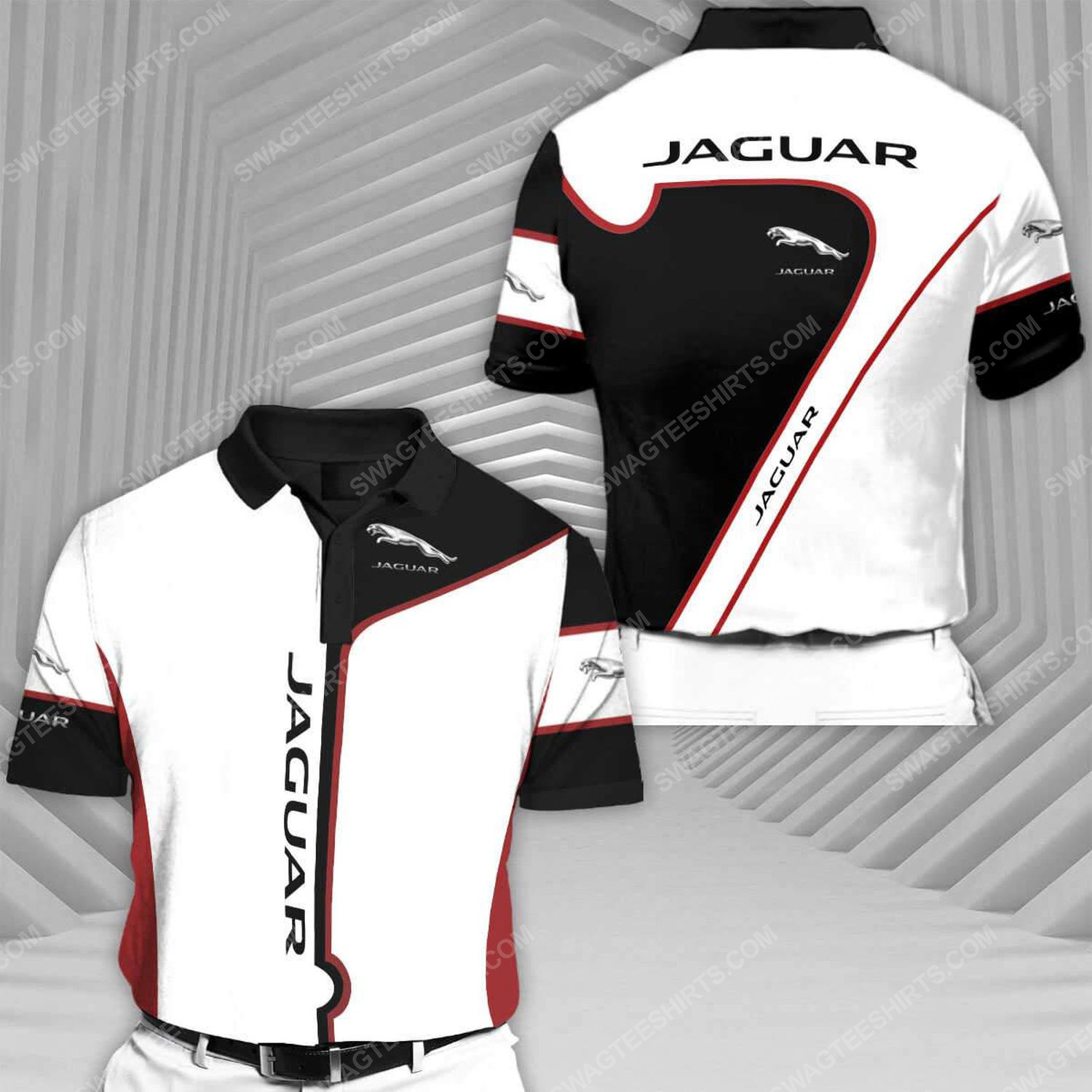Jaguar sports car racing all over print polo shirt 1 - Copy (2)