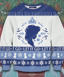Let it go elsa full printing ugly christmas sweater 2
