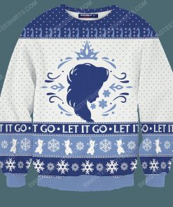 Let it go elsa full printing ugly christmas sweater 3