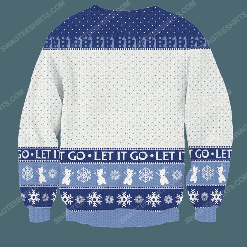 Let it go elsa full printing ugly christmas sweater 4