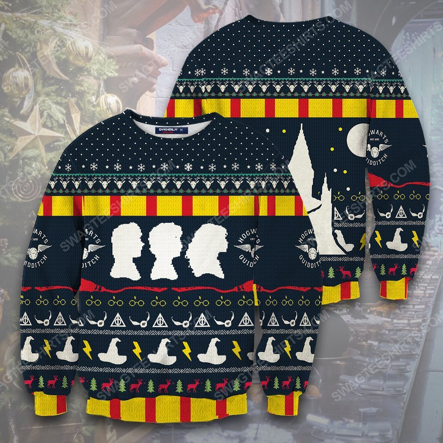 Magical harry potter full print ugly christmas sweater 2
