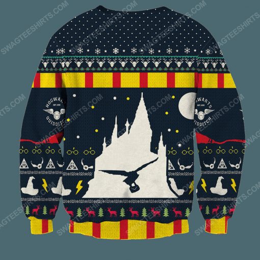 Magical harry potter full print ugly christmas sweater 4