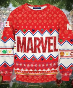 Marvel comics for christmas time full print ugly christmas sweater 2