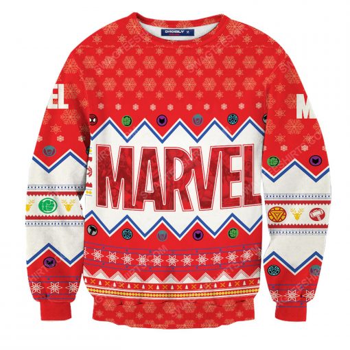 Marvel comics for christmas time full print ugly christmas sweater 3