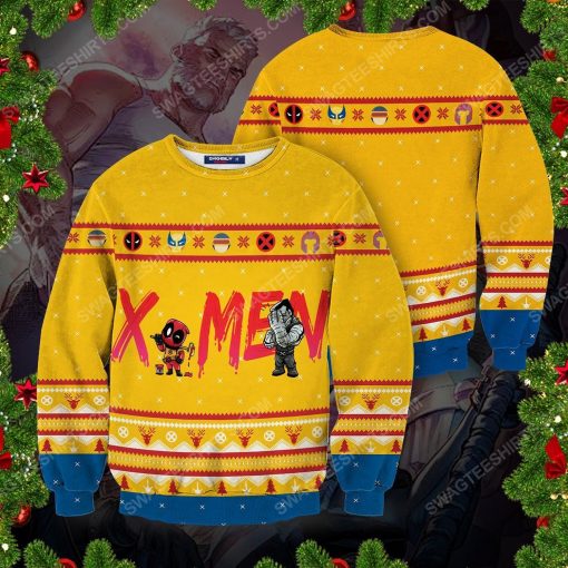 Marvel deadpool mutants full print ugly christmas sweater 2