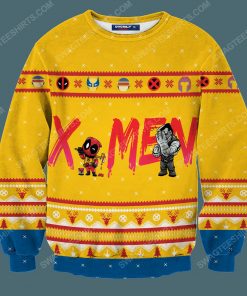 Marvel deadpool mutants full print ugly christmas sweater 3
