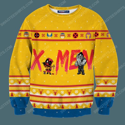 Marvel deadpool mutants full print ugly christmas sweater 3