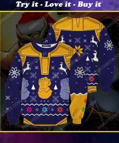 Marvel thanos mad titan full printing ugly christmas sweater
