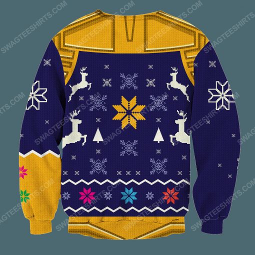 Marvel thanos mad titan full printing ugly christmas sweater 4
