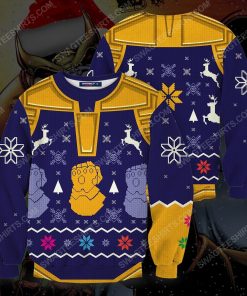 Marvel thanos mad titan full printing ugly christmas sweater 5