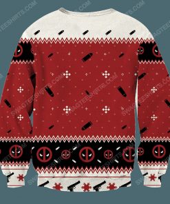 Maximum effort deadpool ugly christmas sweater 4