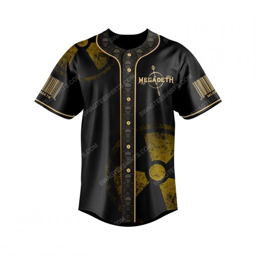 Megadeth american heavy metal band all over print baseball jersey 2 - Copy