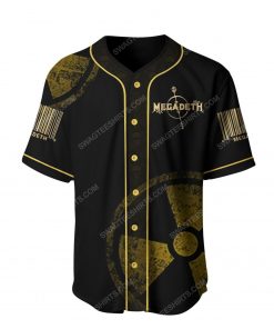 Megadeth american heavy metal band baseball jersey 2