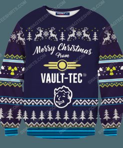 Merry christmas from vault tec dweller boy ugly christmas sweater 3