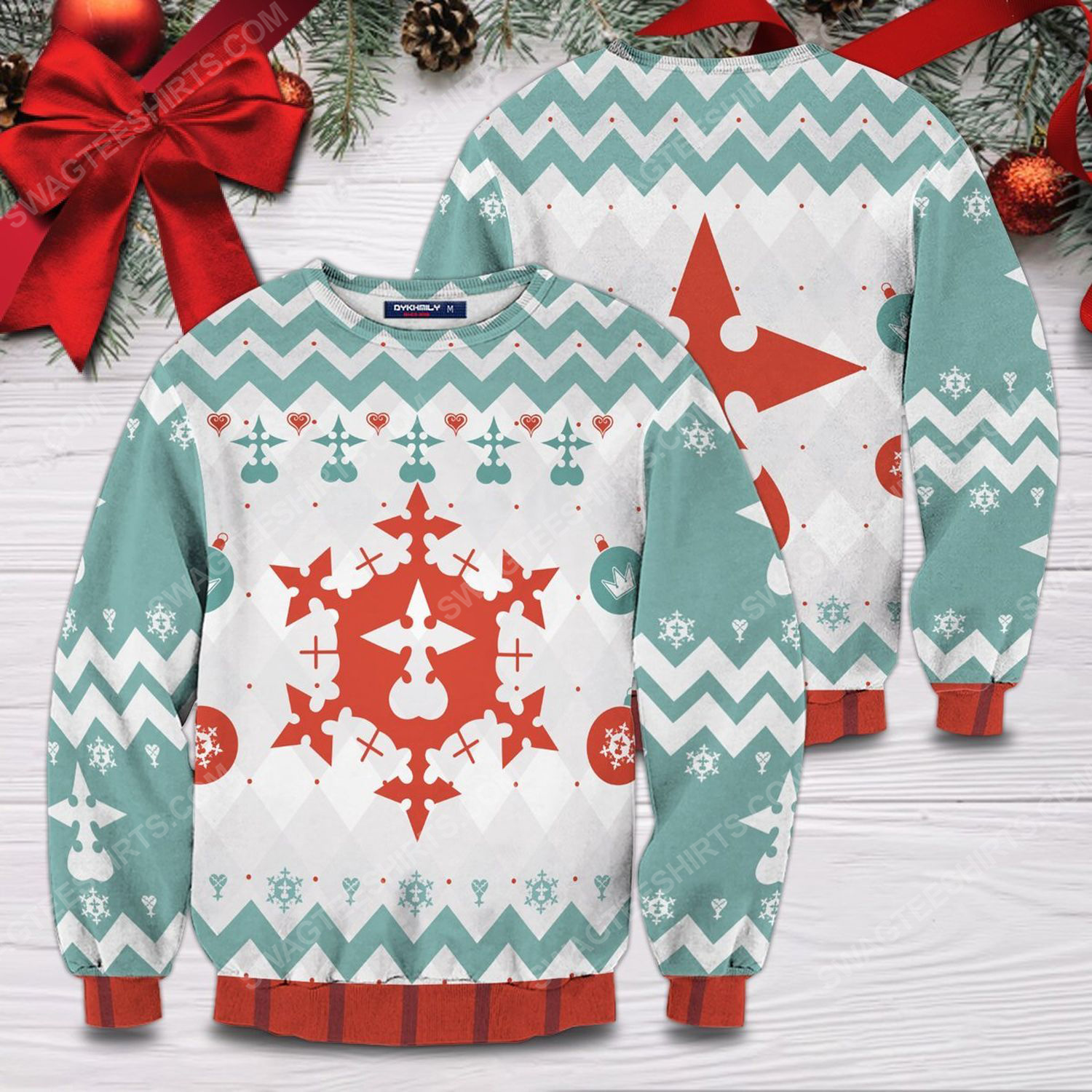 Merry xemnas full printing ugly christmas sweater 2