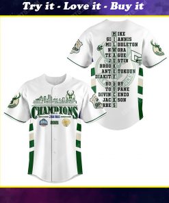 NBA milwaukee bucks championship baseball jersey