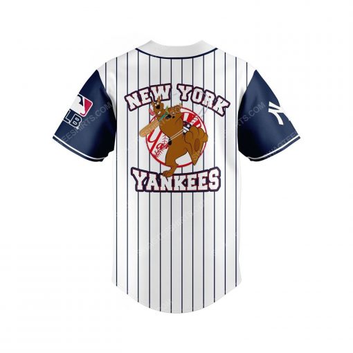 New york yankees and scooby doo all over print baseball jersey 3