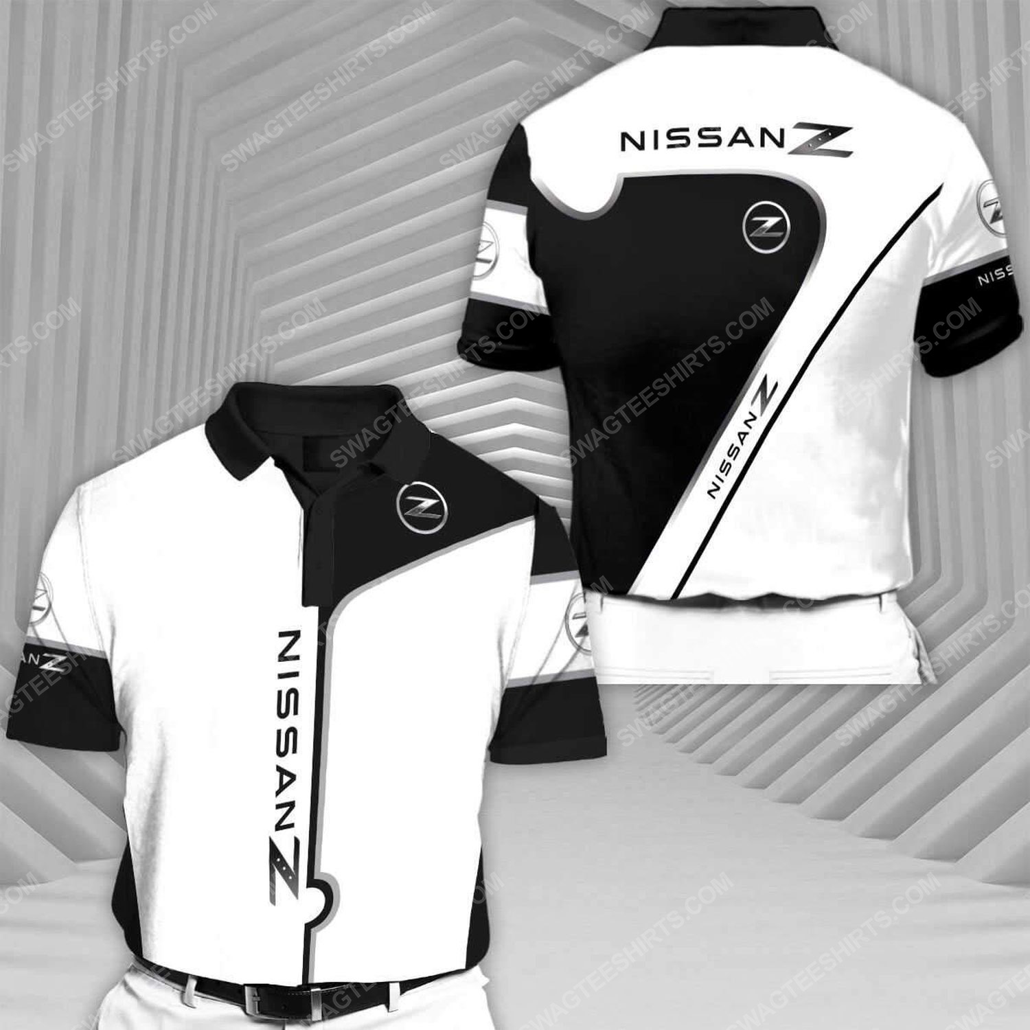 Nissan z cars racing all over print polo shirt 1 - Copy (2)
