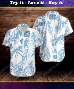 North carolina tar heels short sleeve hawaiian shirt