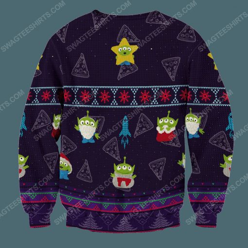Pizza planet full print ugly christmas sweater 4