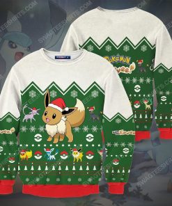 Pokemon eevee full print ugly christmas sweater 2