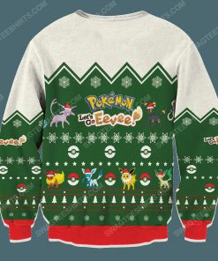 Pokemon eevee full print ugly christmas sweater 4