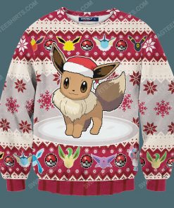 Pokemon eeveelution christmas holiday ugly christmas sweater 4