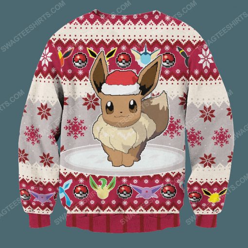Pokemon eeveelution christmas holiday ugly christmas sweater 5