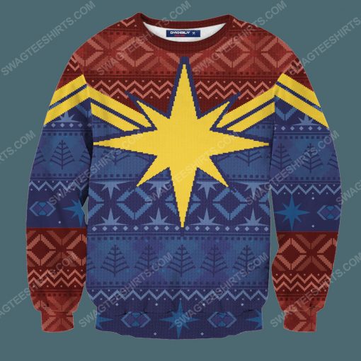 Protector of christmas skies full print ugly christmas sweater 3