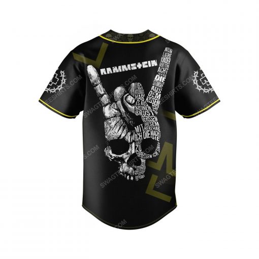 Rammstein metal rock band full print baseball jersey 3