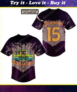 Scooby doo natural all over print baseball jersey