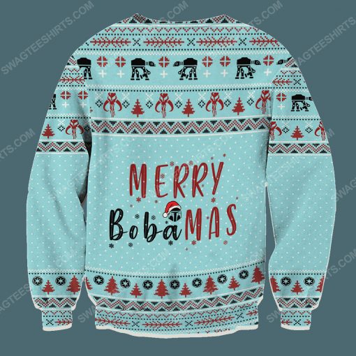 Star wars boba fett and boba tea full print ugly christmas sweater 4